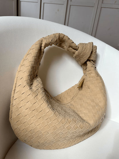 Nelly Woven bag medium suede