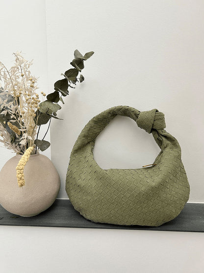 Nelly Woven bag medium suede