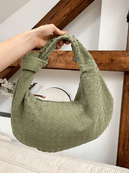 Nelly Woven bag medium suede