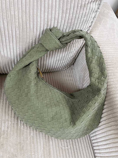 Nelly Woven bag medium suede