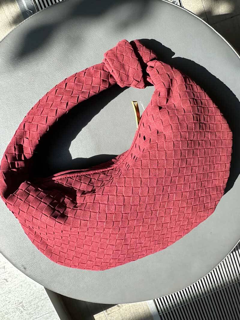 Nelly Woven bag medium suede
