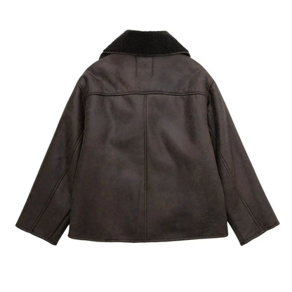 Celeste oversized Leather Jacket