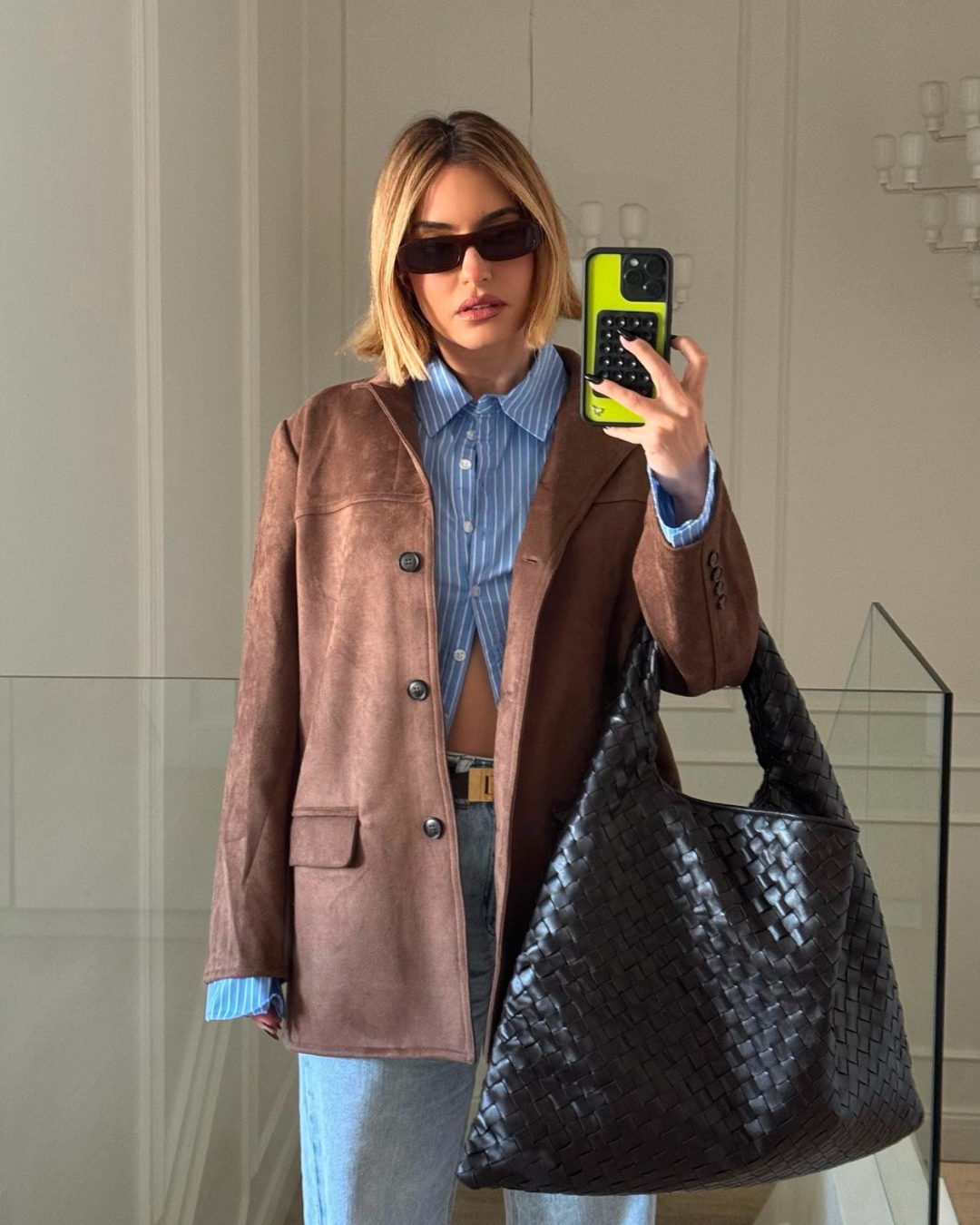 Carmen Brown Suede Blazer