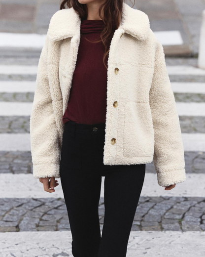 Sno Fleece White Jacket