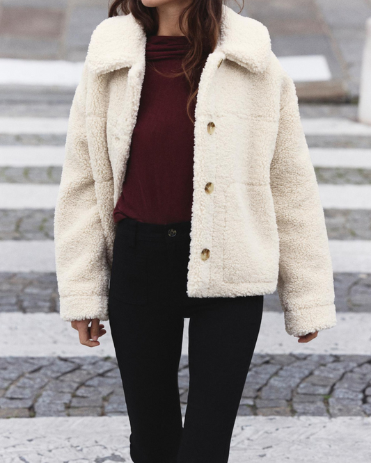 Sno Fleece White Jacket