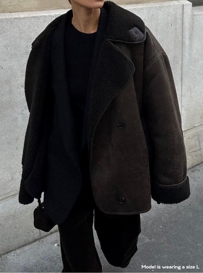 Celeste oversized Leather Jacket