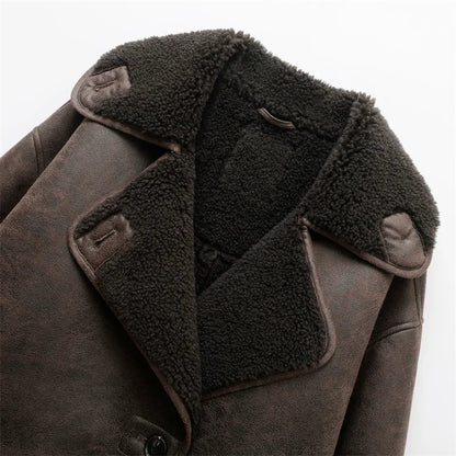 Celeste oversized Leather Jacket
