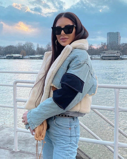 Honest Denim Shearling Jacket