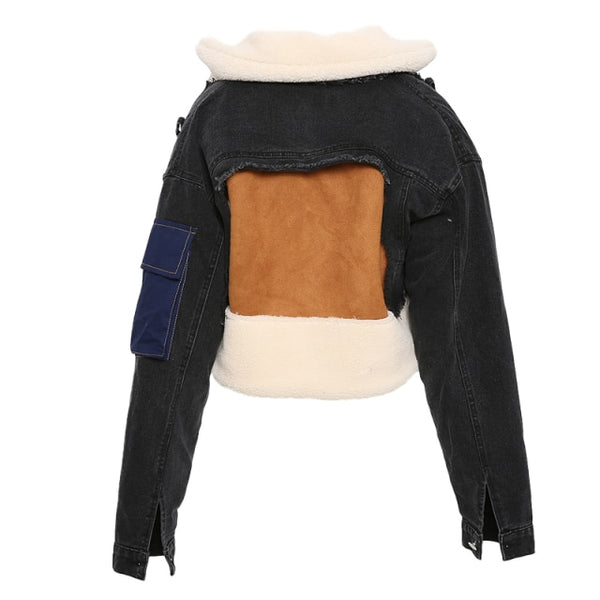 Honest Denim Shearling Jacket